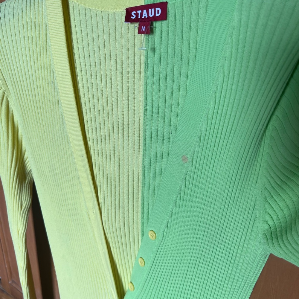 Staud shoko colorblock dress Size M - Picture 3 of 6